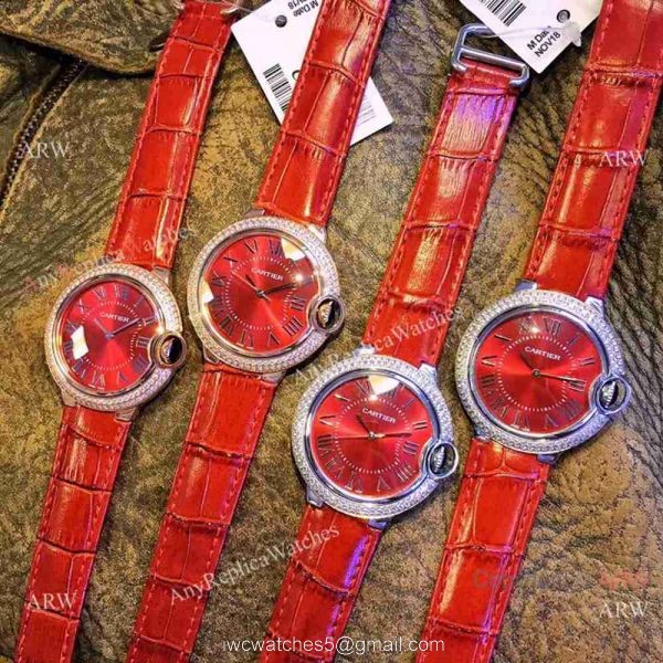 Copy Ballon Bleu De Cartier Red Watches Swiss Quartz Copy Ballon Bleu De Cartier Red Watches Swiss Quartz