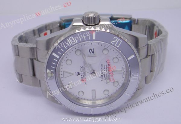 High Quality Replica Special Rolex Submariner Silver Dial / White Ceramic Bezel Men Watch High Quality Replica Special Rolex Submariner Silver Dial / White Ceramic Bezel Men Watch