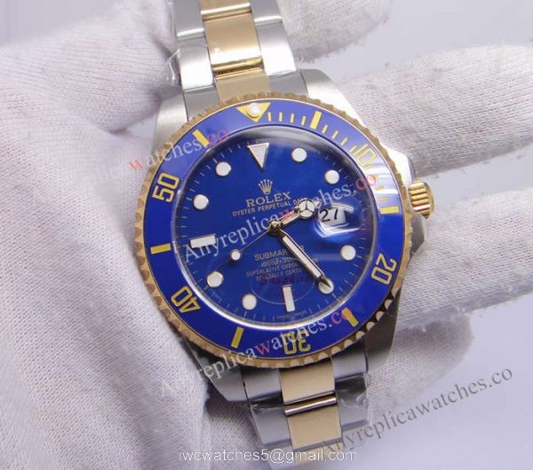 BP Factory 41mm Rolex Submariner Watches 2-tone blue Ceramic Bezel Replica watch BP Factory 41mm Rolex Submariner Watches 2-tone blue Ceramic Bezel Replica watch