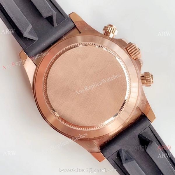 JH Factory Rolex Daytona Rubber Band 4130 Rose Gold Watch Rolex Oysterflex Replica JH Factory Rolex Daytona Rubber Band 4130 Rose Gold Watch Rolex Oysterflex Replica