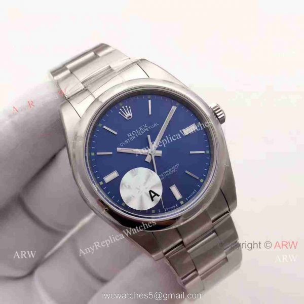 Replica Rolex Oyster Perpetual New Blue Dial Stainless Steel Swiss 3132 Watch JF Factory Replica Rolex Oyster Perpetual New Blue Dial Stainless Steel Swiss 3132 Watch JF Factory