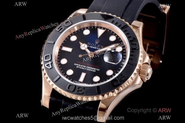 Rolex YachtMaster Rose Gold Replica Watch AR Factory/904L/Swiss 2836 Rolex YachtMaster Rose Gold Replica Watch AR Factory/904L/Swiss 2836