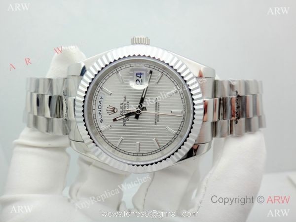High Quality Replica Rolex Watch Day Date II Stainless Steel Case 40mm High Quality Replica Rolex Watch Day Date II Stainless Steel Case 40mm