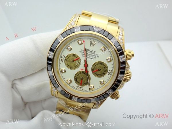 Limited Edition Daytona Rolex Rainbow Replica Watch 42mm Limited Edition Daytona Rolex Rainbow Replica Watch 42mm