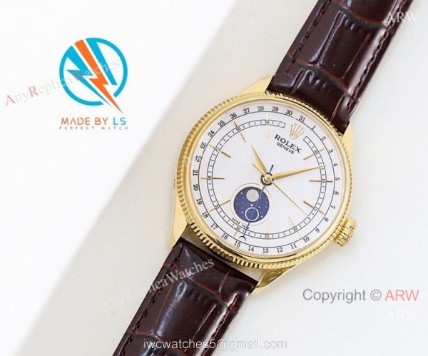 SWISS Rolex Geneve Cellini Black Moonphase / Yellow Gold Rolex Cellini Moonphase Replica watch SWISS Rolex Geneve Cellini Black Moonphase / Yellow Gold Rolex Cellini Moonphase Replica watch
