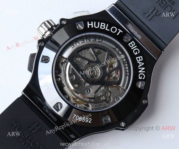 Swiss Grade Replica Hublot Big Bang V6 Chronograph Watch Black Case Swiss Grade Replica Hublot Big Bang V6 Chronograph Watch Black Case
