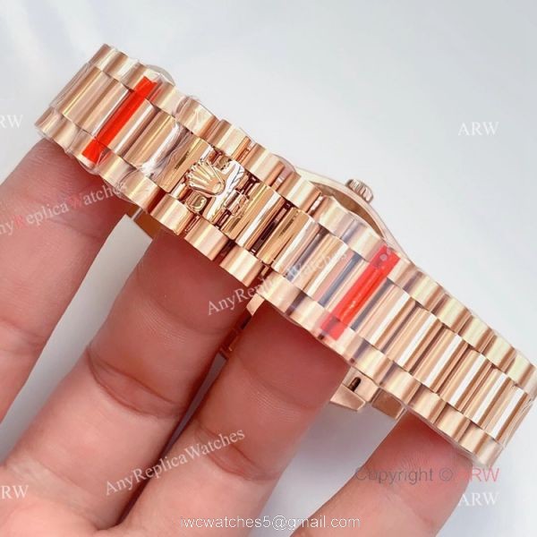 Noob Rolex Day Date Rose Gold With White Dial Roman Numbers Swiss 3255 Automatic Watch Noob Rolex Day Date Rose Gold With White Dial Roman Numbers Swiss 3255 Automatic Watch