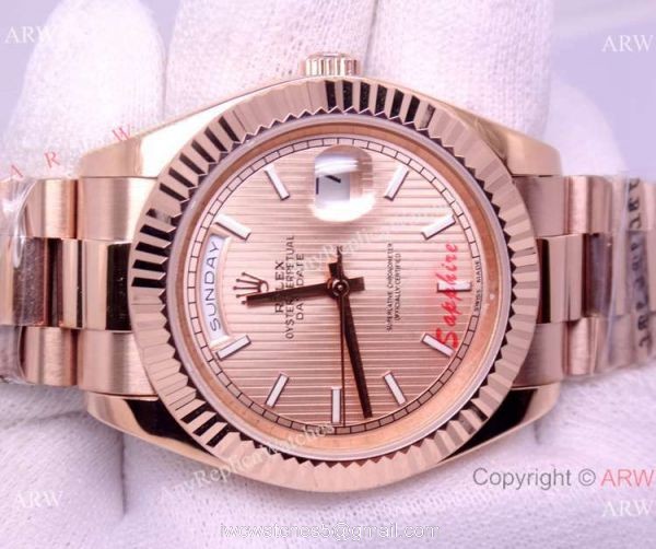 New Style Rolex Day-Date II Rose Gold Watch 41mm New Style Rolex Day-Date II Rose Gold Watch 41mm