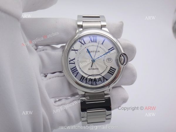 42mm Cartier Ballon Bleu Copy Watch Silver Steel QUARTZ Movement 42mm Cartier Ballon Bleu Copy Watch Silver Steel QUARTZ Movement