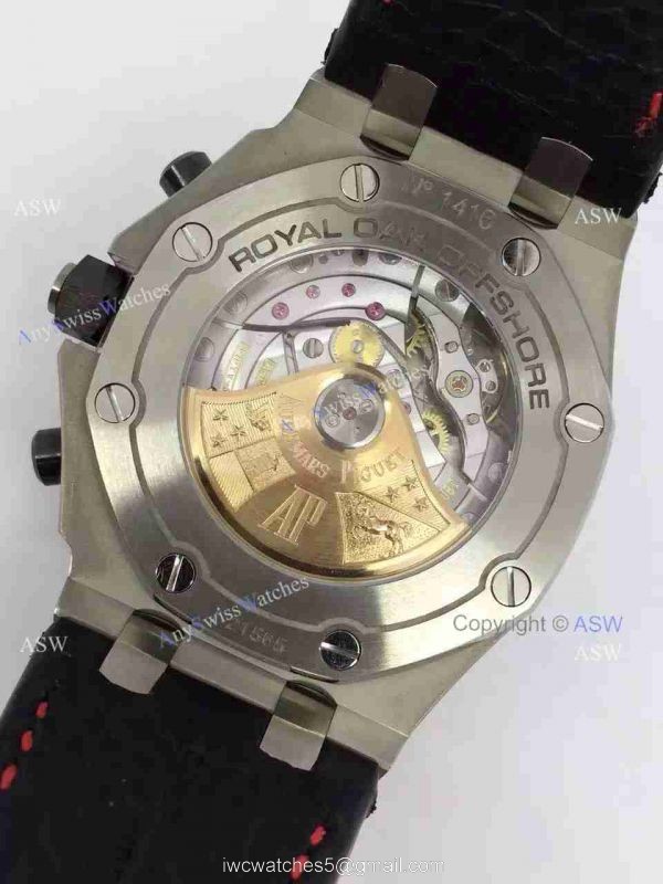 Swiss 3126 Replica Audemars Piguet Black Dial Number Black Leather Swiss 3126 Replica Audemars Piguet Black Dial Number Black Leather