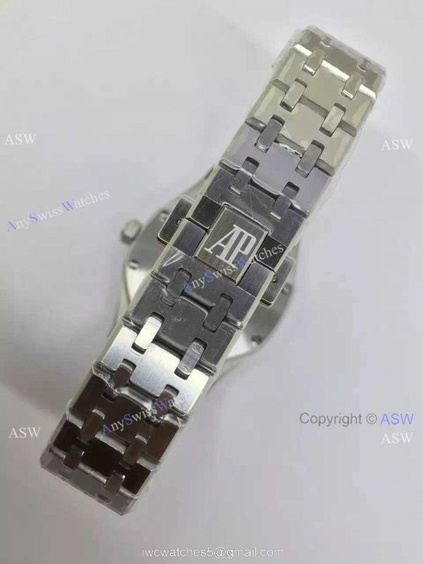 Copy Swiss Audemars Piguet Royal Oak Diamond Bezel Watch SS White Dial Copy Swiss Audemars Piguet Royal Oak Diamond Bezel Watch SS White Dial