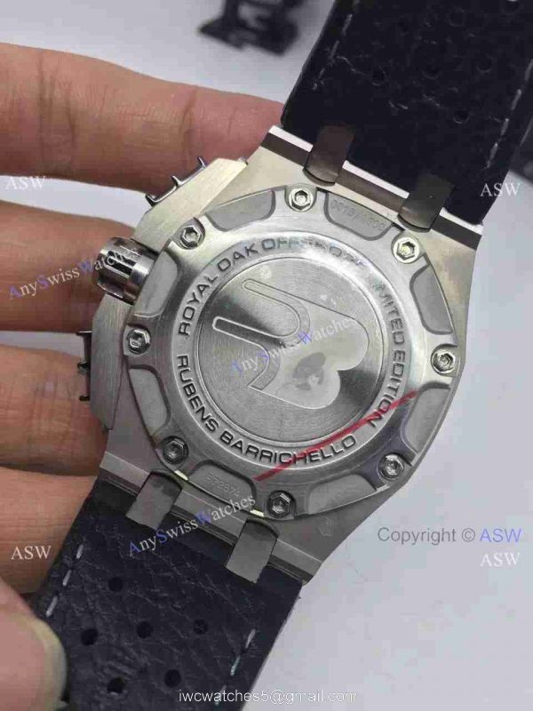 Replica Swiss Audemars Piguet Royal Oak Ruben Barrichello Watch Black Leather Replica Swiss Audemars Piguet Royal Oak Ruben Barrichello Watch Black Leather