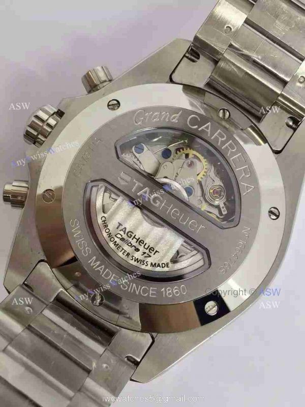 Super Clone Tag Heuer Grand Carrera Calibre 17 RS3 Watch SS black Dial Super Clone Tag Heuer Grand Carrera Calibre 17 RS3 Watch SS black Dial