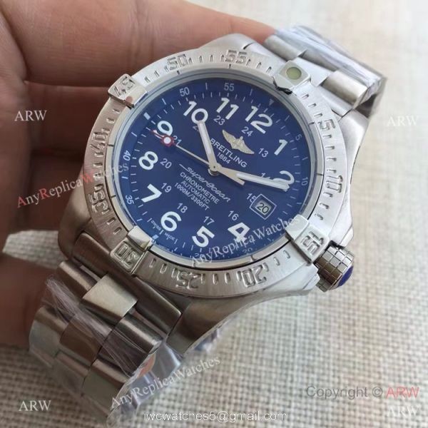 Copy Breitling Superocean Stainless Steel Arabic Markers Watch Copy Breitling Superocean Stainless Steel Arabic Markers Watch