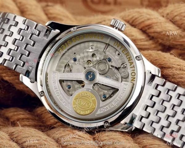 Replica IWC Portuguese 7 Days Stainless Steel White Face Mens Watch Replica IWC Portuguese 7 Days Stainless Steel White Face Mens Watch