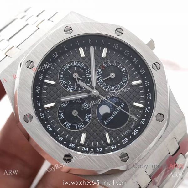 Audemars Piguet Royal Oak Perpetual Calendar Replica Watch Stainless Steel Black Dial 41mm Audemars Piguet Royal Oak Perpetual Calendar Replica Watch Stainless Steel Black Dial 41mm