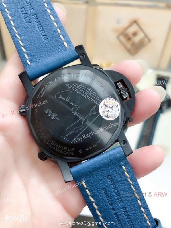 Replica Panerai PAM 983 Luminor Submersible Chrono Guillaume Nery Edition Watch Blue Dial Replica Panerai PAM 983 Luminor Submersible Chrono Guillaume Nery Edition Watch Blue Dial