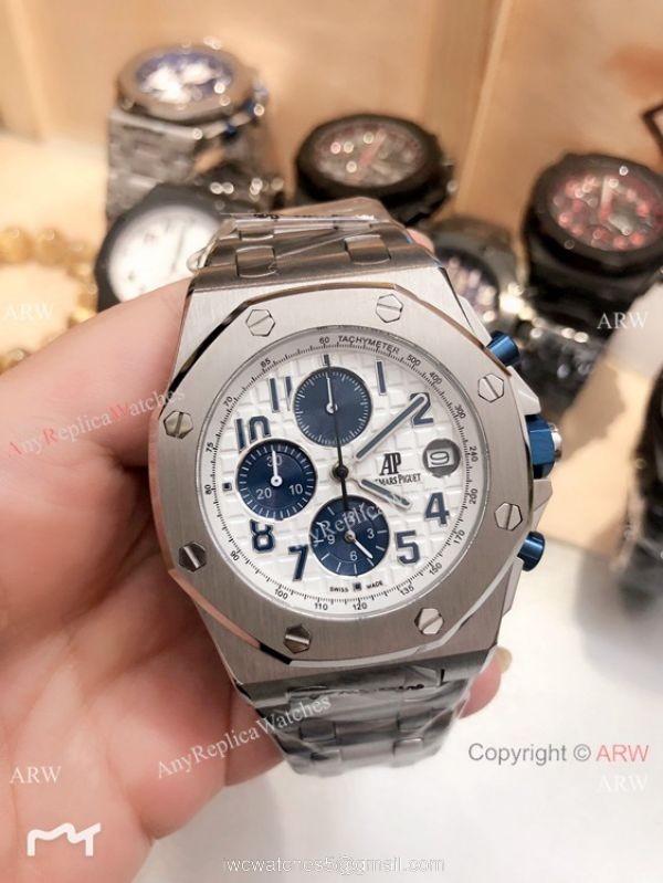 Solid Black Audemars Piguet Royal Oak Offshore Replica Watches Chronograph Dial 42mm Solid Black Audemars Piguet Royal Oak Offshore Replica Watches Chronograph Dial 42mm