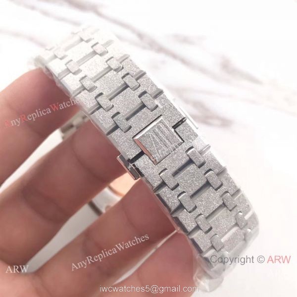 JF Factory Audemars Piguet Royal Oak Watch Replica Frosted Black Dial JF Factory Audemars Piguet Royal Oak Watch Replica Frosted Black Dial