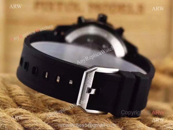 New Replica IWC Aquatimer Chronograph Watch Black Case Rubber Strap New Replica IWC Aquatimer Chronograph Watch Black Case Rubber Strap