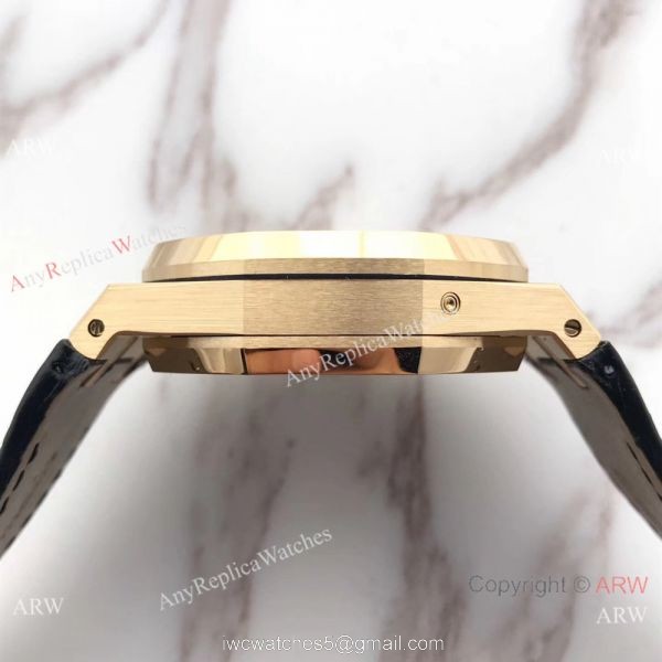 Audemars Piguet Royal Oak Perpetual Calendar Replica Moon Watch Black Leather Strap Audemars Piguet Royal Oak Perpetual Calendar Replica Moon Watch Black Leather Strap