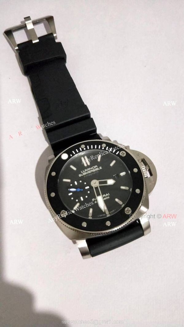Copy Panerai Luminor Submersible Black Bezel Watch PAM1389 Copy Panerai Luminor Submersible Black Bezel Watch PAM1389