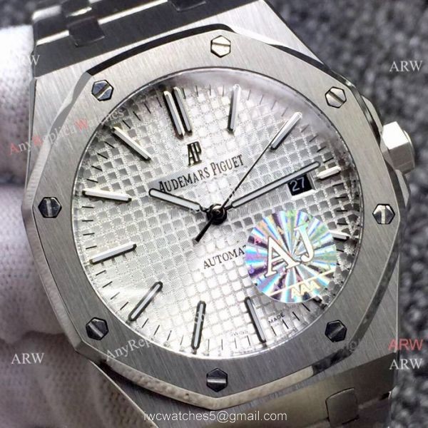 AAA Quality Audemars Piguet Royal Oak Stainless Steel Watches Silver Dial AAA Quality Audemars Piguet Royal Oak Stainless Steel Watches Silver Dial