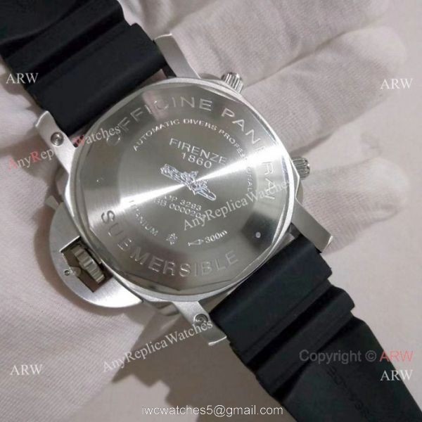 New Copy Panerai Submersible Flyback SS Black Bezel Watch PAM615 New Copy Panerai Submersible Flyback SS Black Bezel Watch PAM615