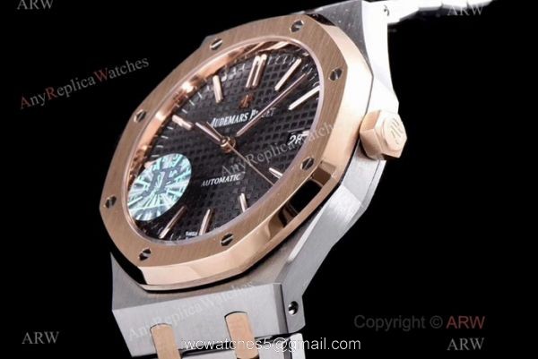 JF Replica Audemars Piguet Royal Oak 3120 Movement Watch Two Tone Rose Gold JF Replica Audemars Piguet Royal Oak 3120 Movement Watch Two Tone Rose Gold