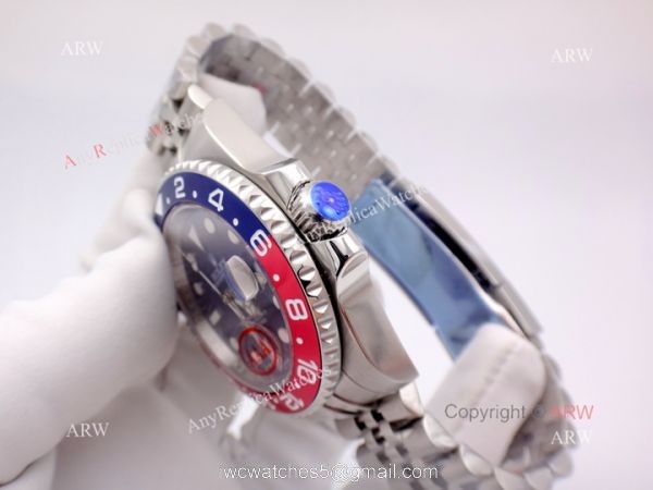 Stainless Steel Blue Face Rolex GMT Master II Pepsi Replica Watch 40mm Stainless Steel Blue Face Rolex GMT Master II Pepsi Replica Watch 40mm