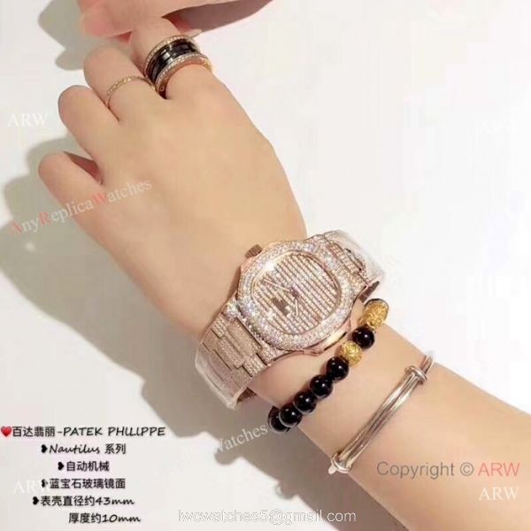 Copy Patek Philippe Nautilus Jumbo 5719 Watch Patek Philippe Iced Out watch Copy Patek Philippe Nautilus Jumbo 5719 Watch Patek Philippe Iced Out watch