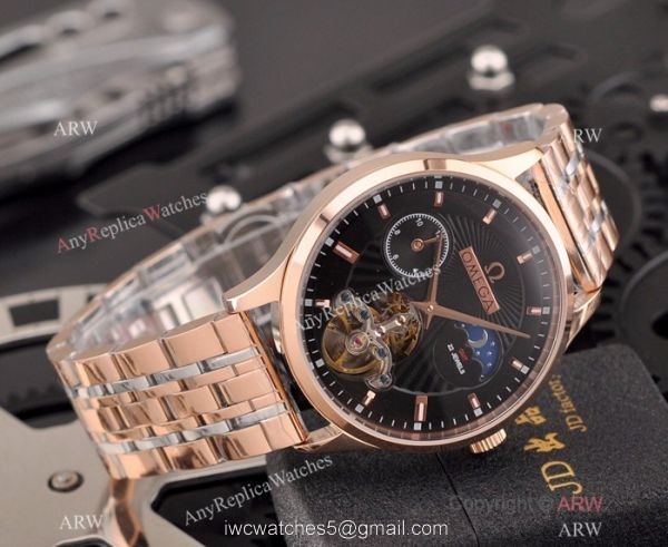 Best Replica Omega Tourbillon Moonphase Movement Stainless Steel Watch Best Replica Omega Tourbillon Moonphase Movement Stainless Steel Watch