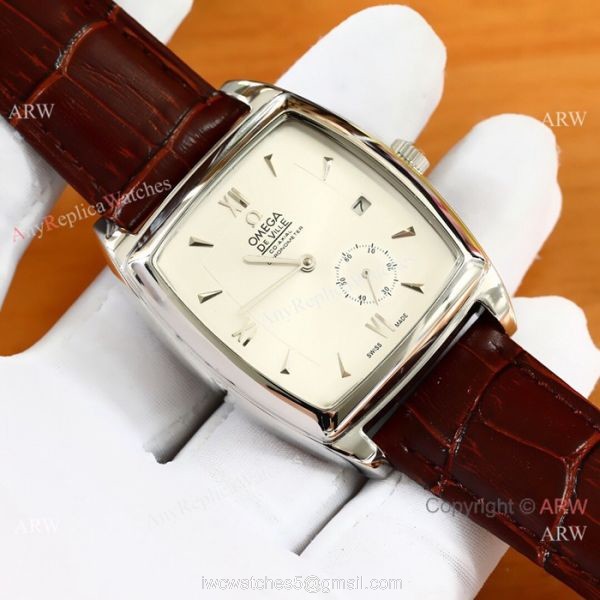 New Replica Omega De Ville Men Watches SS Blue Face New Replica Omega De Ville Men Watches SS Blue Face