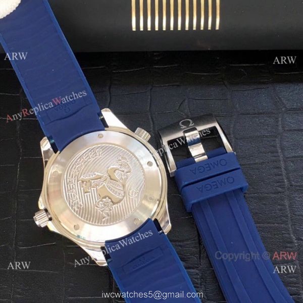 Omega Seamaster James Bond Omega Clone Watch Blue rubber Band Omega Seamaster James Bond Omega Clone Watch Blue rubber Band