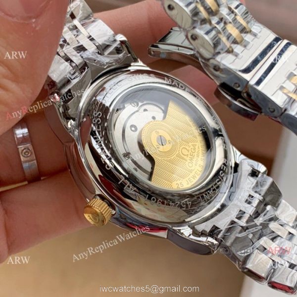 New Style Omega DeVille Automatic Watches Two Tone White Face New Style Omega DeVille Automatic Watches Two Tone White Face
