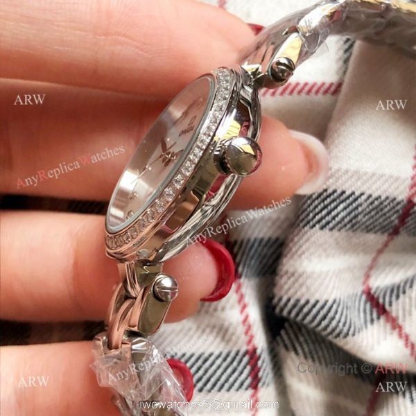 Replica Omega Women Watches Stainless Steel White MOP Dial Replica Omega Women Watches Stainless Steel White MOP Dial