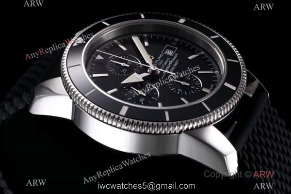 Swiss Copy Breitling Superocean Heritage Asia 7750 Watch SS Black Face Swiss Copy Breitling Superocean Heritage Asia 7750 Watch SS Black Face