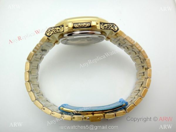 2019 Copy Patek Philippe Engraving Nautilus Watches Yellow Gold Black Dial 2019 Copy Patek Philippe Engraving Nautilus Watches Yellow Gold Black Dial