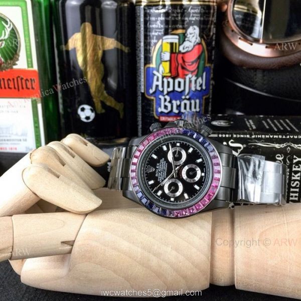 Rolex Daytona Rainbow Replica Watch Limited Edition All Black Rolex Daytona Rainbow Replica Watch Limited Edition All Black