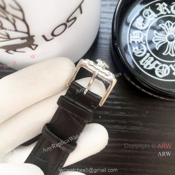 Copy Jaeger-LeCoultre Tourbillon SS Black Leather Strap Watch Copy Jaeger-LeCoultre Tourbillon SS Black Leather Strap Watch