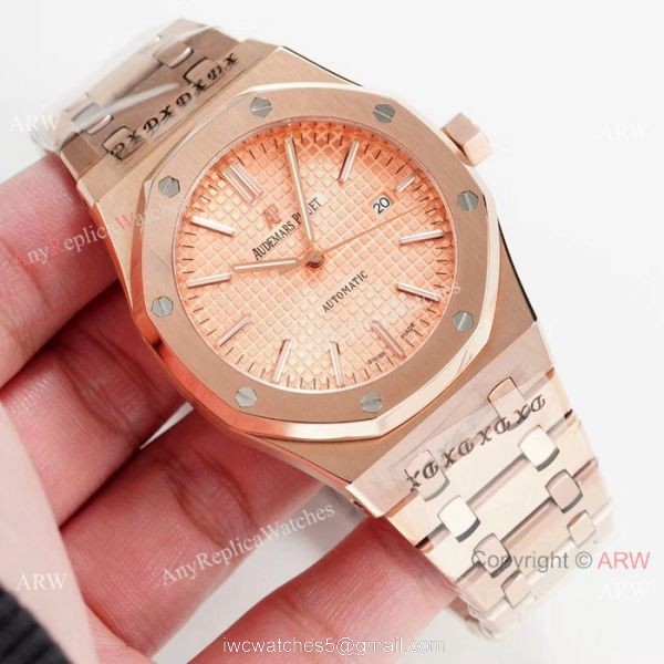 Swiss Grade Audemars Piguet Royal Oak Replica Watch Rose Gold Swiss Grade Audemars Piguet Royal Oak Replica Watch Rose Gold