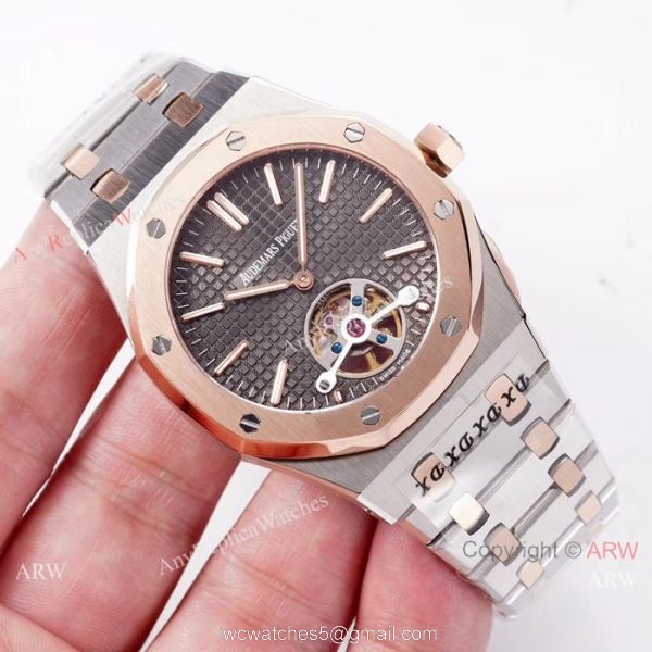 Copy Audemars Piguet Royal Oak Tourbillon Swiss 2924 Watches 2-Tone Rose Gold Copy Audemars Piguet Royal Oak Tourbillon Swiss 2924 Watches 2-Tone Rose Gold
