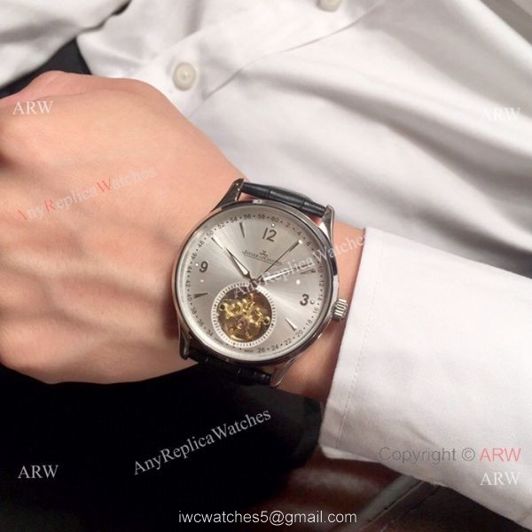 Jaeger-LeCoultre Tourbillon Silver Dial Black Leather Strap 42mm Watch Jaeger-LeCoultre Tourbillon Silver Dial Black Leather Strap 42mm Watch