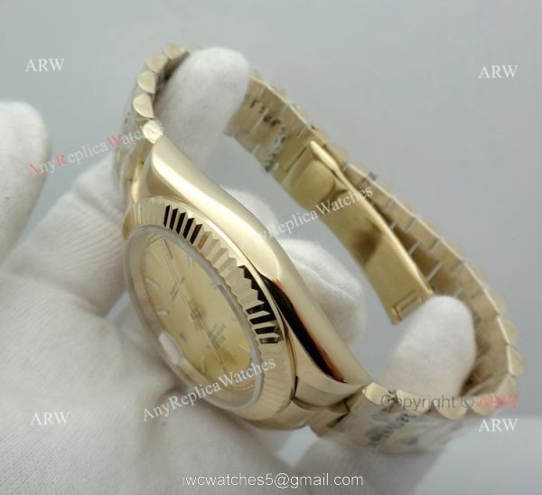 High Quality Replica Presidential Rolex Day-Date All Gold Watch 40mm High Quality Replica Presidential Rolex Day-Date All Gold Watch 40mm