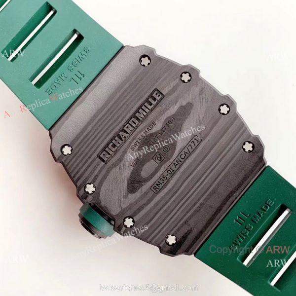 AAA Replica Richard Mille RM 035-01 Rafa Rafael Nadal Watch Green Rubber Band AAA Replica Richard Mille RM 035-01 Rafa Rafael Nadal Watch Green Rubber Band