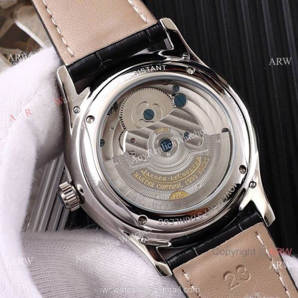 Fake Jaeger LeCoultre Tourbillon White Dial Black Leather Band Watch 42mm Fake Jaeger LeCoultre Tourbillon White Dial Black Leather Band Watch 42mm