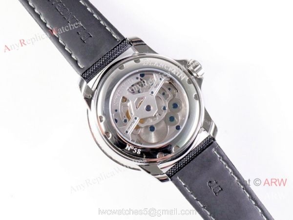 Swiss Replica Blancpain Fifty Fathoms Tourbillon Watch SS Black Dial Swiss Replica Blancpain Fifty Fathoms Tourbillon Watch SS Black Dial