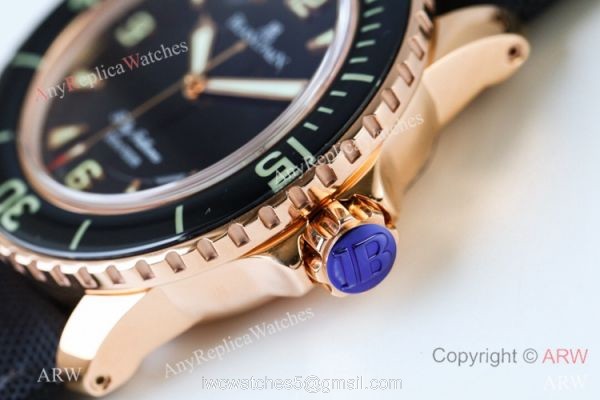 Swiss Grade Blancpain Fifty Fathoms Automatique Rose Gold Watch Best Replica 1:1 Swiss Grade Blancpain Fifty Fathoms Automatique Rose Gold Watch Best Replica 1:1