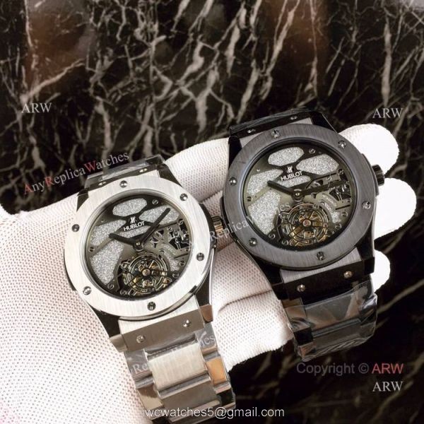 High Quality Copy Hublot Classic Fusion Squelette Tourbillon Watch All Black High Quality Copy Hublot Classic Fusion Squelette Tourbillon Watch All Black