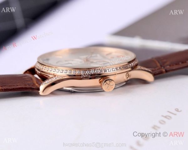Clone Vacheron Constantin Power Reserve watch SS Diamond Black Dial Clone Vacheron Constantin Power Reserve watch SS Diamond Black Dial